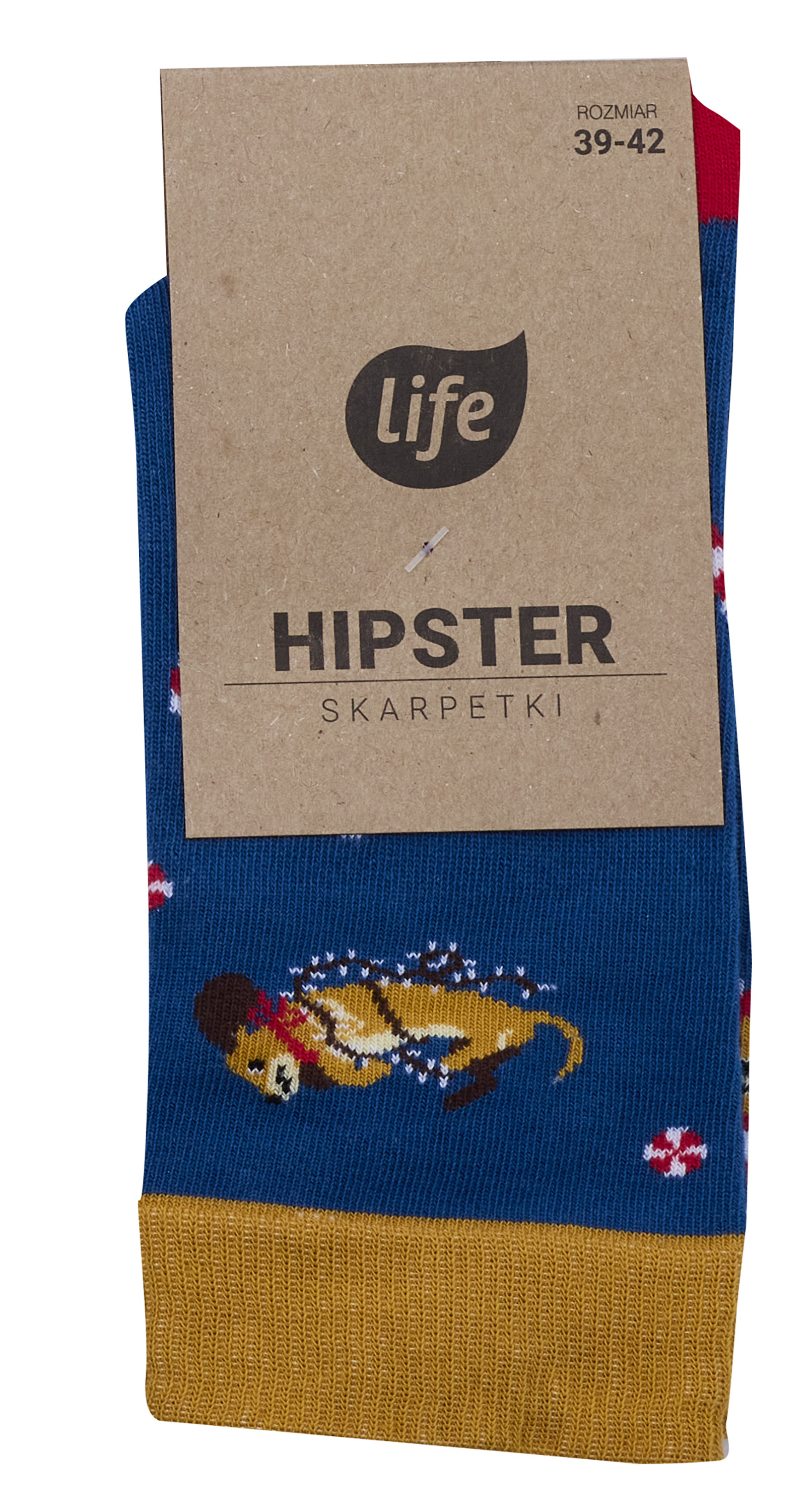 Life Skarpetki Hipster wzór Jamniki, 43-46