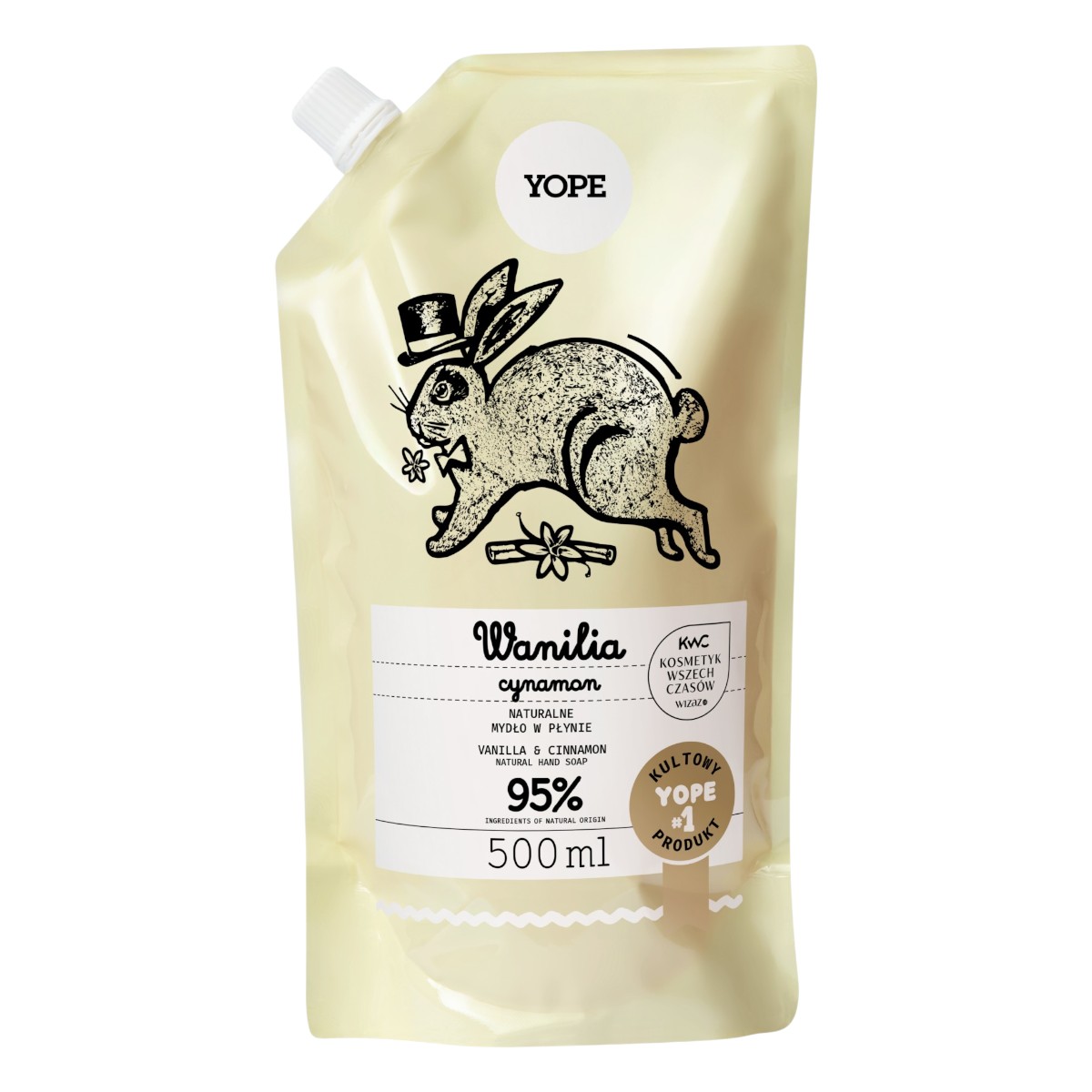 Yope Mydło w płynie Wanilia, Refill