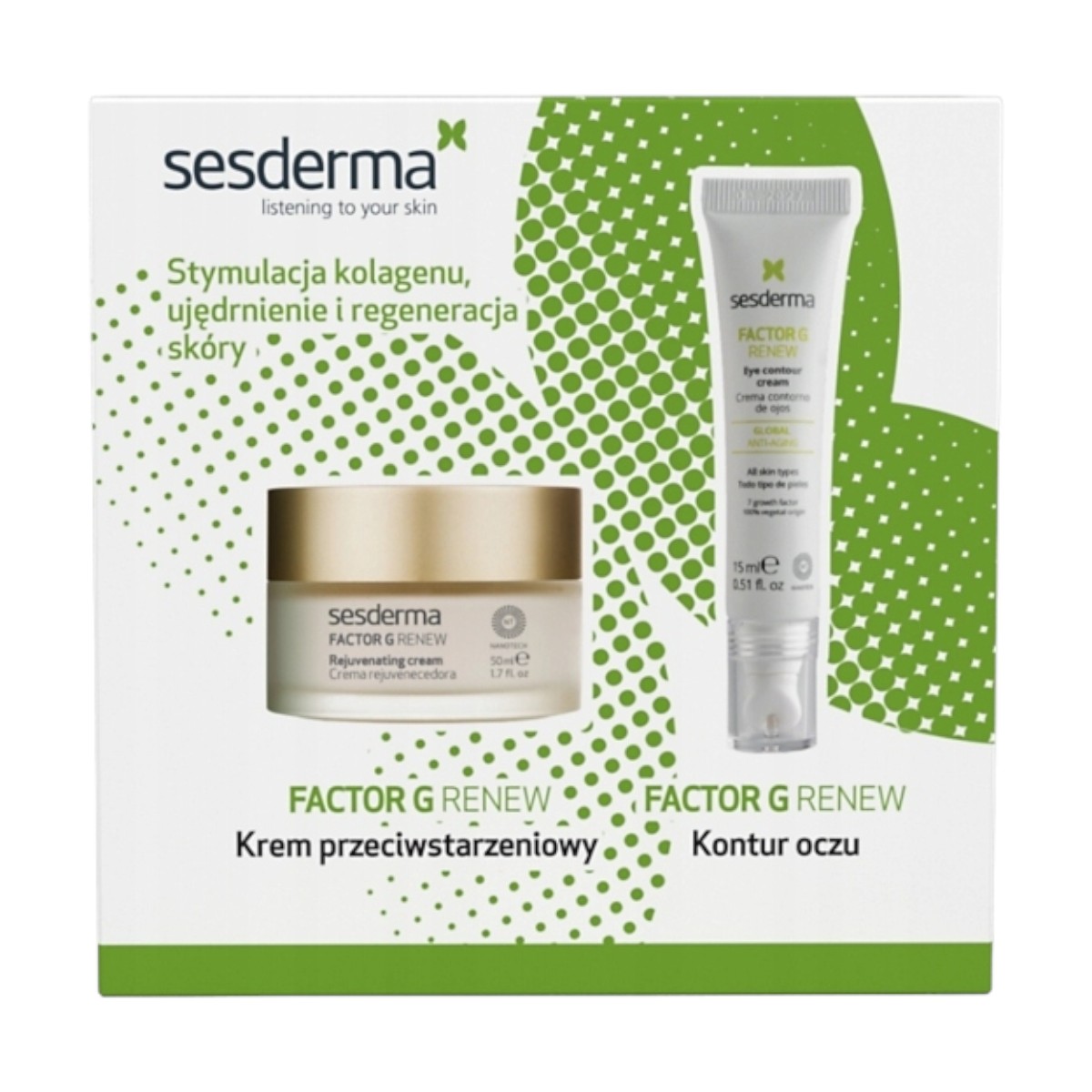 Sesderma Factor G Zestaw: Krem do twarzy + Krem pod oczy