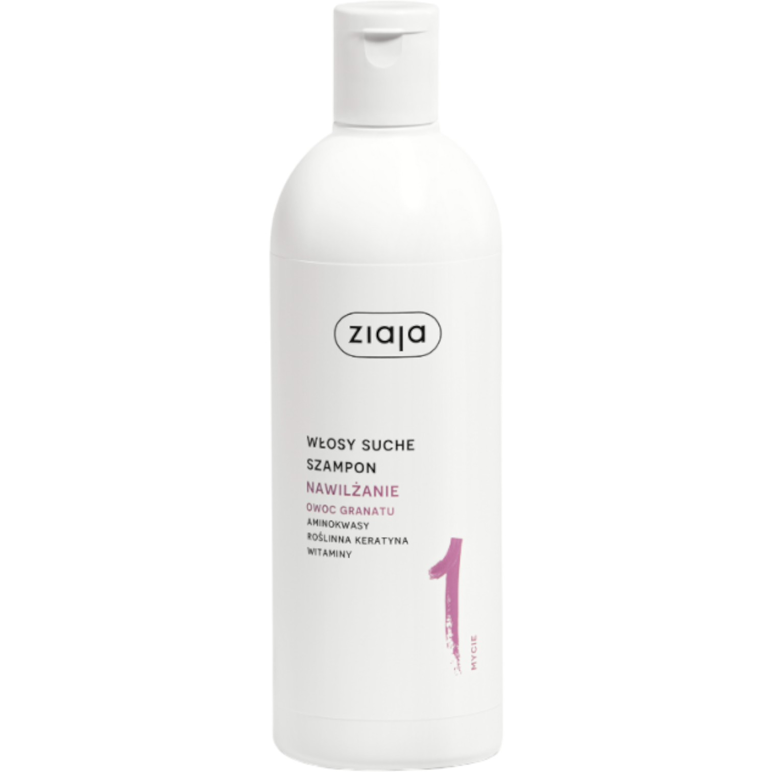 Ziaja Owoc Granatu Szampon do włosów nawilżanie, 400 ml