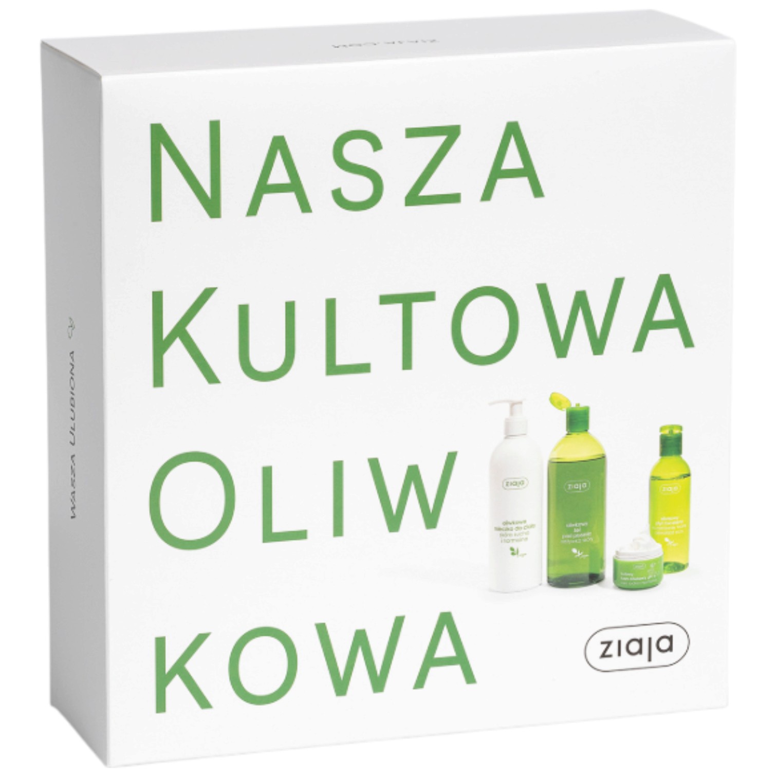Ziaja Zestaw Oliwkowy: Mleczko do ciała + Żel pod prysznic + Krem do twarzy + Płyn micelarny