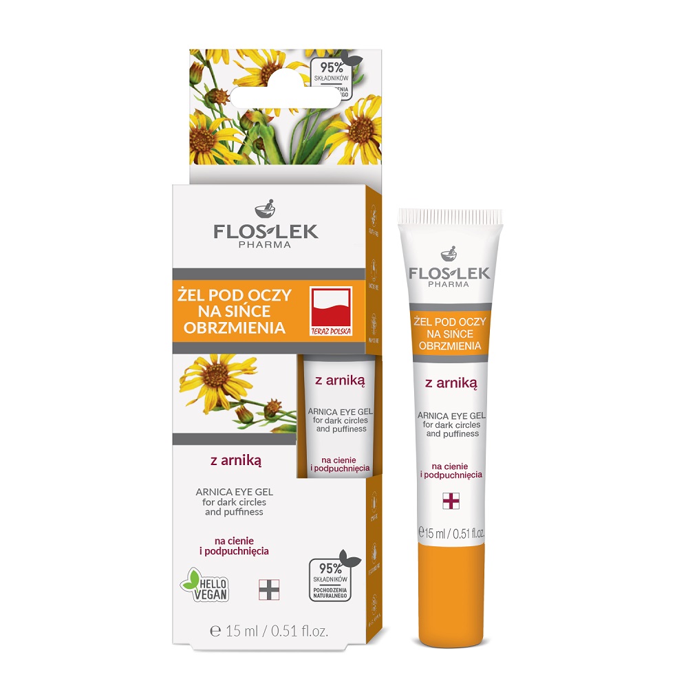 Floslek Żel pod oczy na sińce i obrzmienia z arniką, 15ml