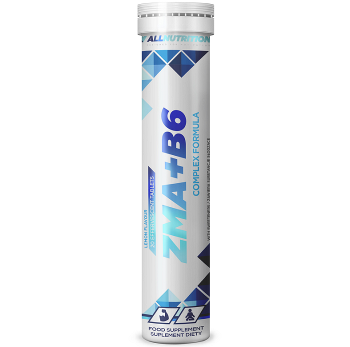 Allnutrition ZMA + B6, Suplement diety z magnezem i witaminą B6, Tabletki musujące
