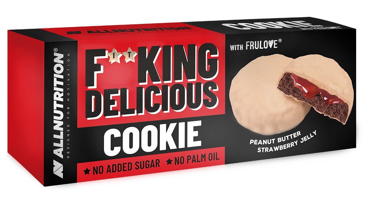 Allnutrition Fitking Delicous Peanut Butter Strawberry Jelly - Cookie 128 g 128 g