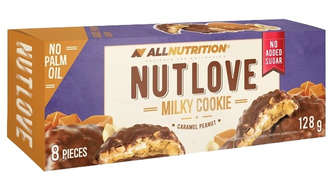 Allnutrition Nutlove Milky Caramel Peanut - Cookie 128 g 128 g