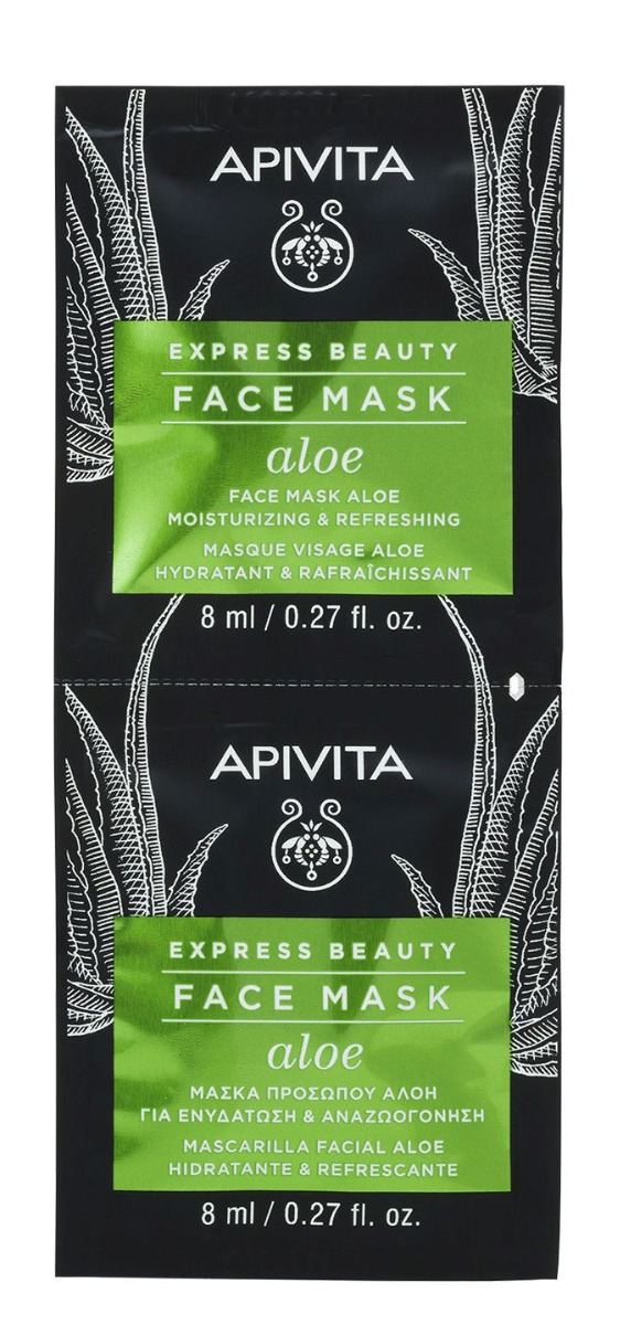 Apivita Express Beauty Nawilżająco-Odświeżająca Maseczka do twarzy Aloes