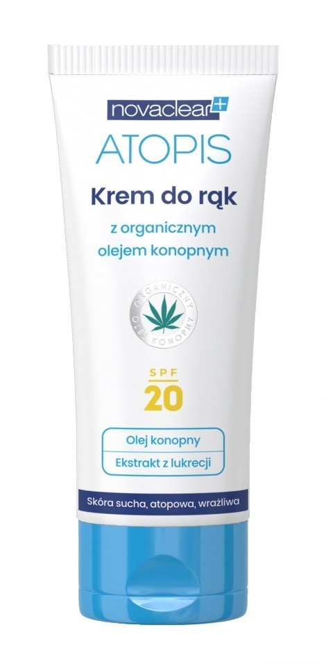 Novaclear Atopis Novaclear Krem do rąk z organicznym olejem konopnym SPF20 