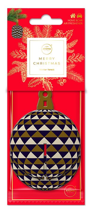 Aroma Home Cellulosa 3D Palla Blu Navy e Oro - Foresta Invernale