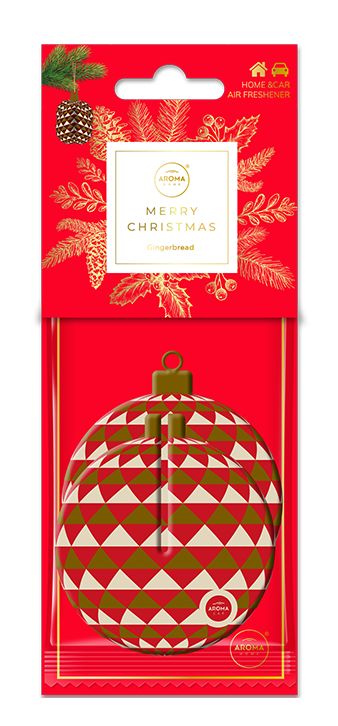 Aroma Home Cellulosa 3D Palla Rossa e Dorata - Pan di Zenzero