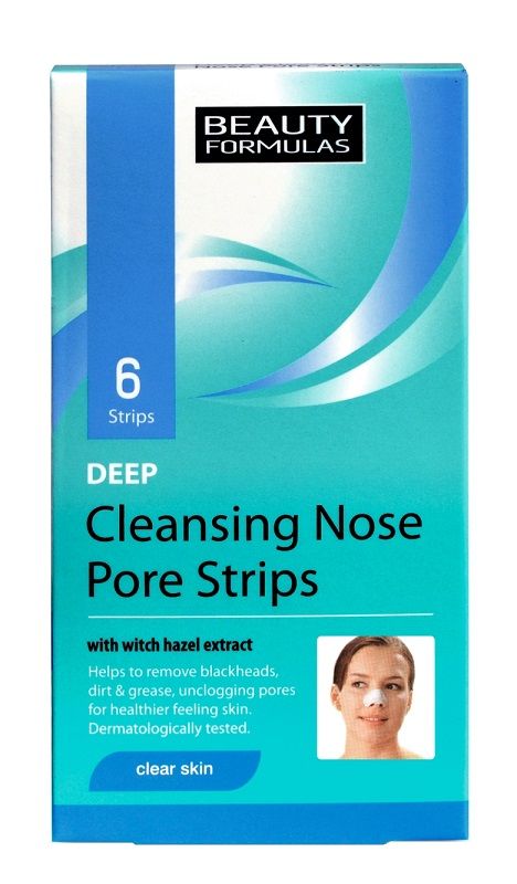 Beauty Formulas Strisce Purificanti Profonde per il Naso 6 pz