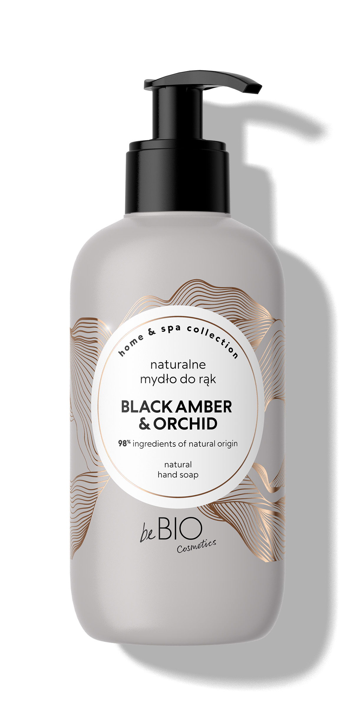 BeBio Home&Spa Collection Naturalne Mydło do rąk w płynie Black Amber & Orchid 