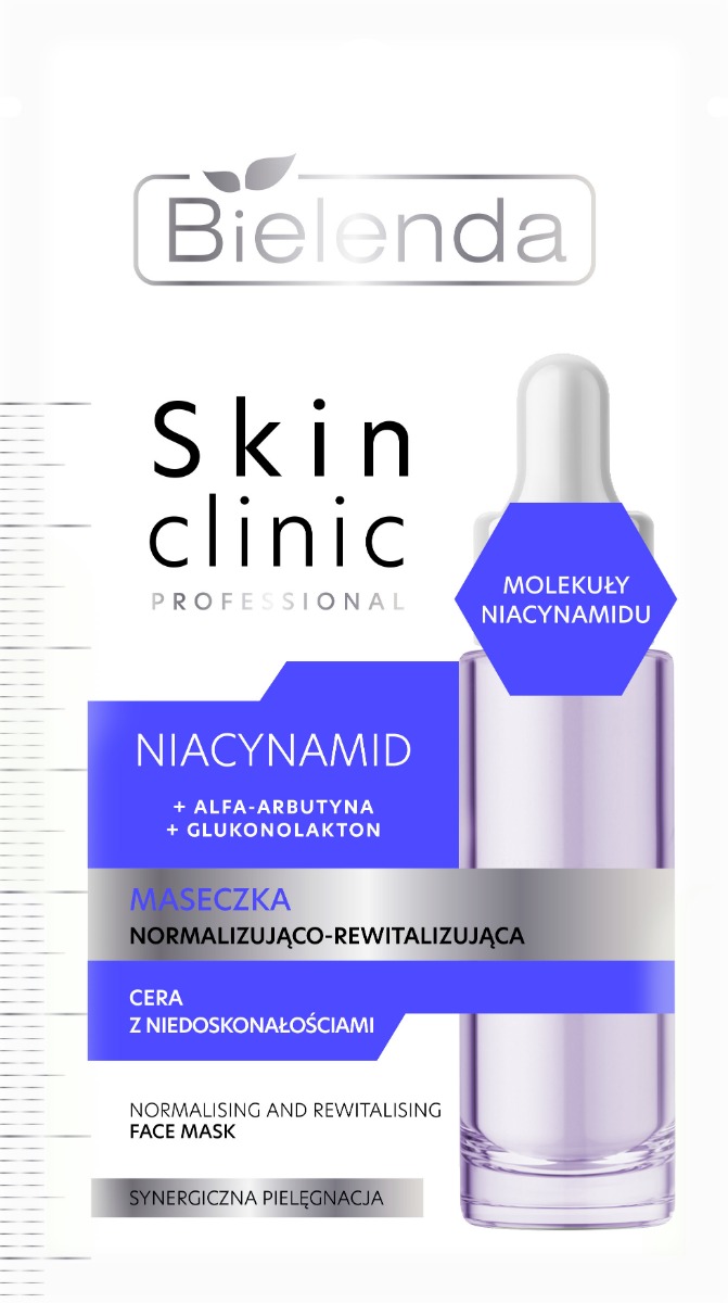 Bielenda Skin Clinic Professional Niacinamide Maschera Normalizzante e Rivitalizzante 8 g