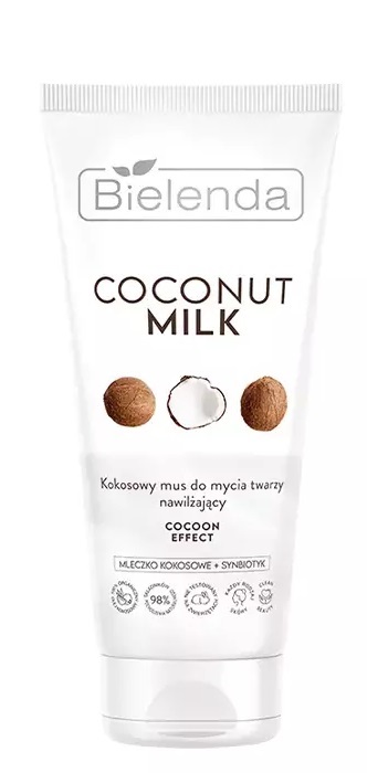 Bielenda Coconut Milk Mousse Detergente Viso Idratante Cocoon Effect 135 g 135 g