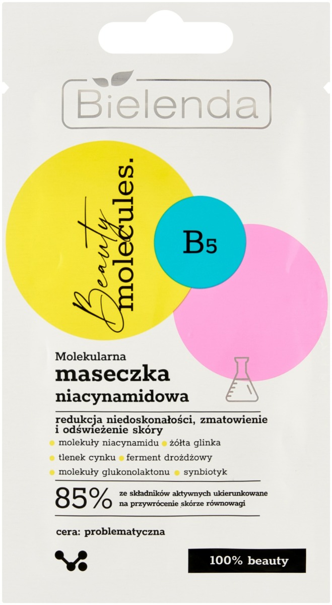 Bielenda Beauty Molecules Molekularna niacynamidowa maseczka 