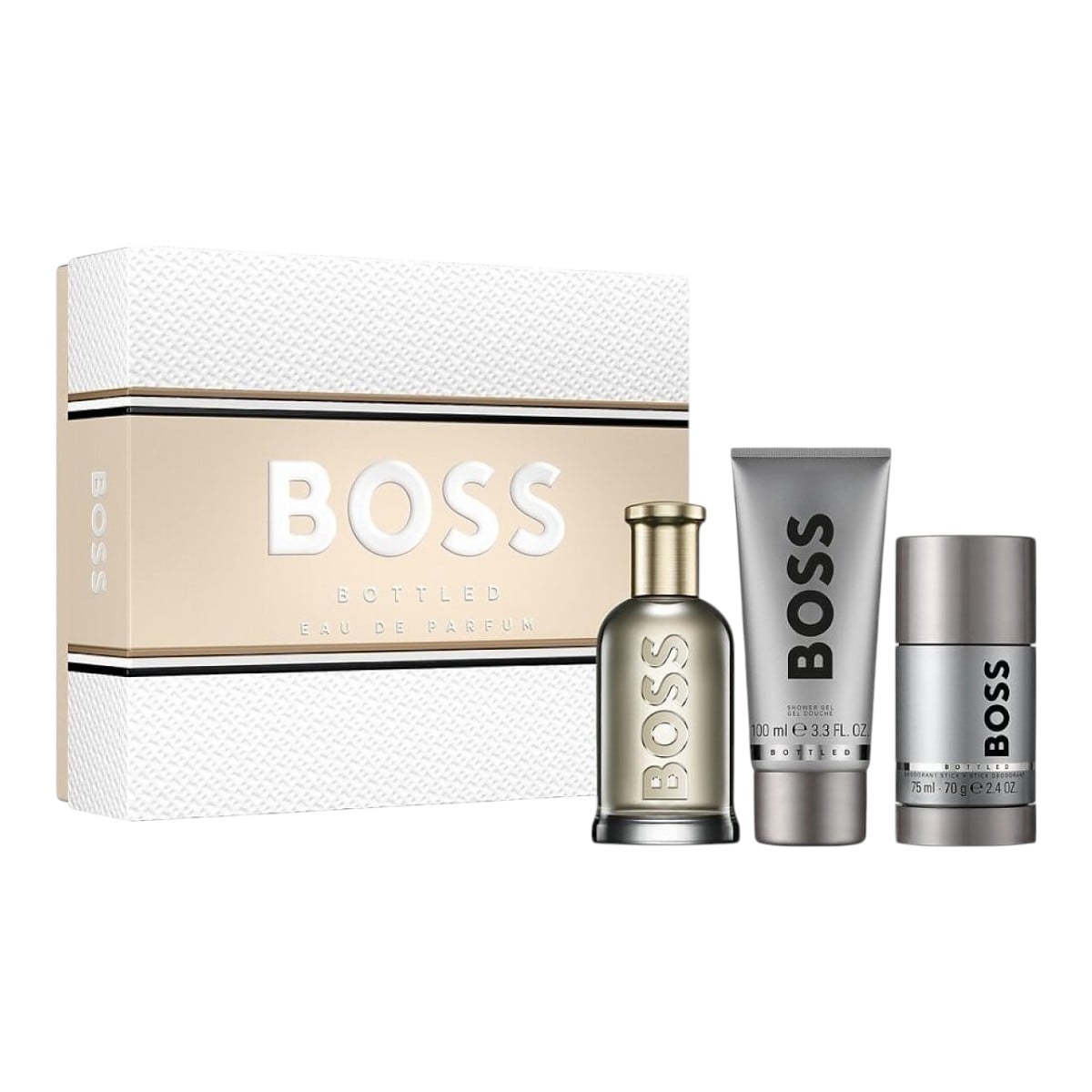 Hugo Boss Bottled Set: eau de parfum + gel doccia + deodorante stick