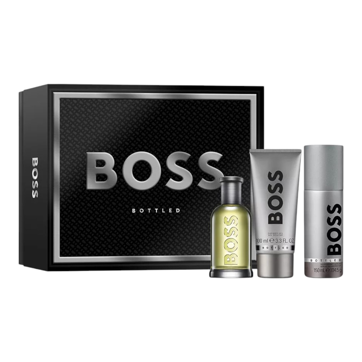 Hugo Boss Bottled Set: eau de toilette + gel doccia + deodorante spray