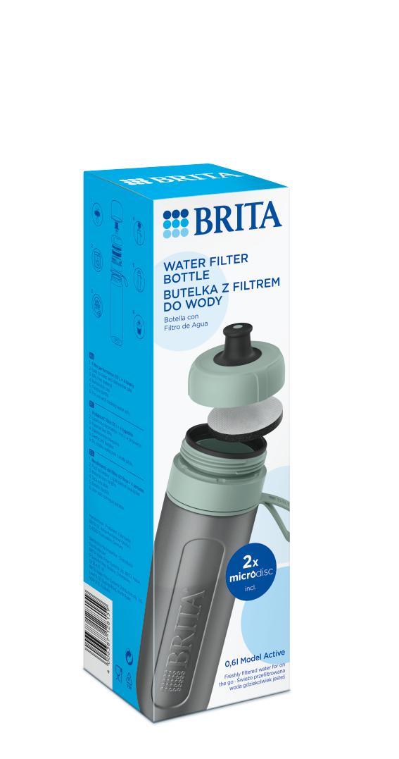 Brita Active Verde Pastello - Bottiglia con Filtro