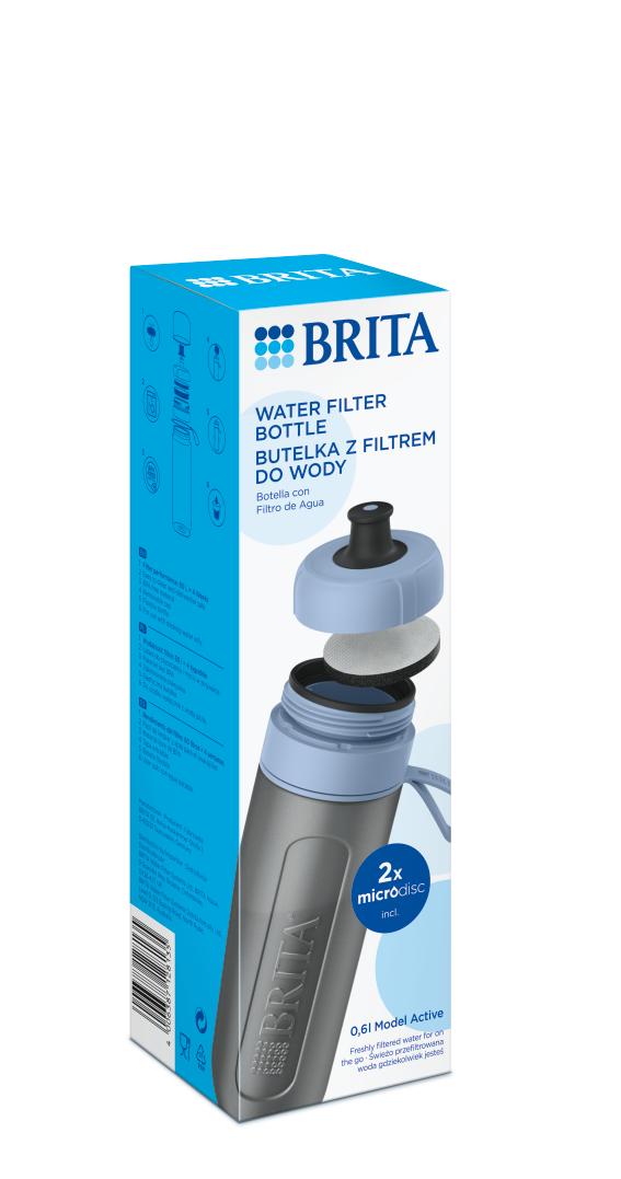 Brita Active Pastelowy Błękit - Butelka z filtrem 1 szt.