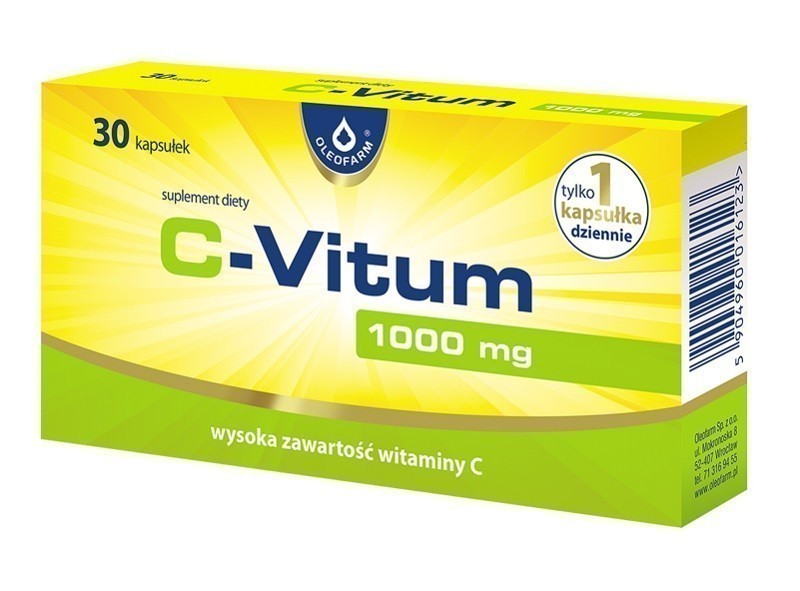 C-Vitum Oleofram, Witamina C 1000 mg, Kapsułki