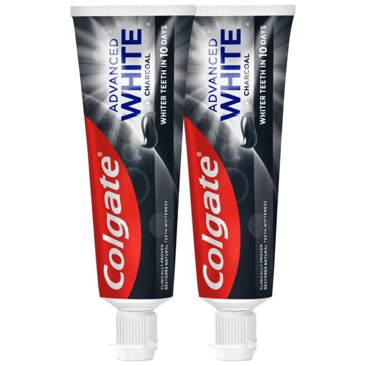 Colgate Pasta do zębów Advanced White Charcoal 2 x 75 ml 150 ml