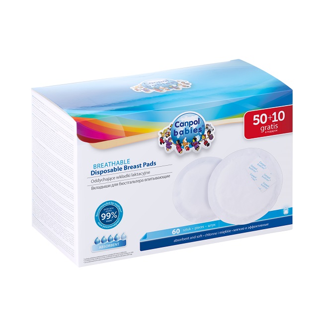 Canpol Babies Coppette Assorbilatte con Adesivo 60 pz