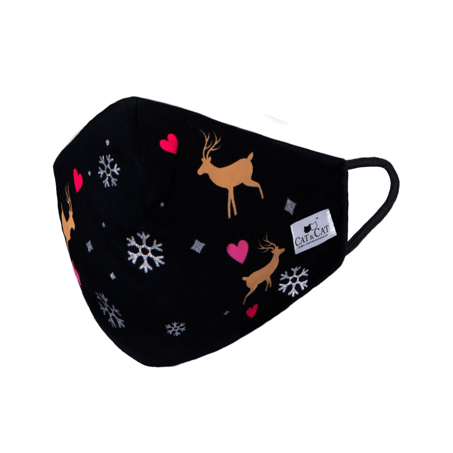 Cat & Cat Maseczka Wielorazowa Premium Super Soft Renifery