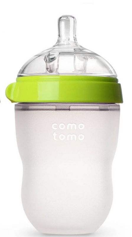 Comotomo Biberon Anticoliche Silicone Moms Breast Green Baby