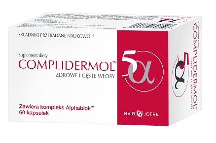 Complidermol 5-Alfa, Suplement diety wzmacniające włosy, Kapsułki Kapsułki