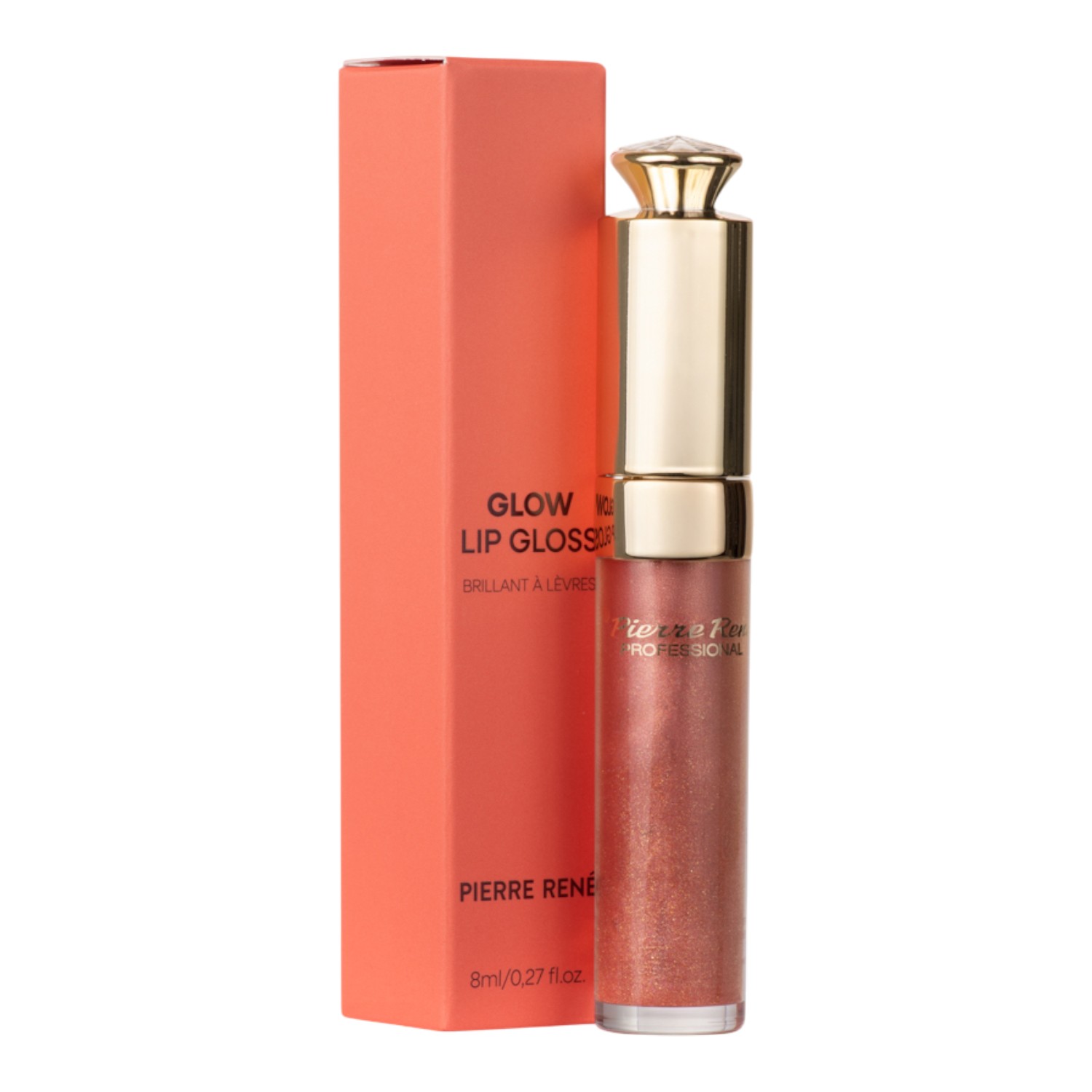 Pierre Rene Glow Lip Gloss Błyszczyk do ust, Coral