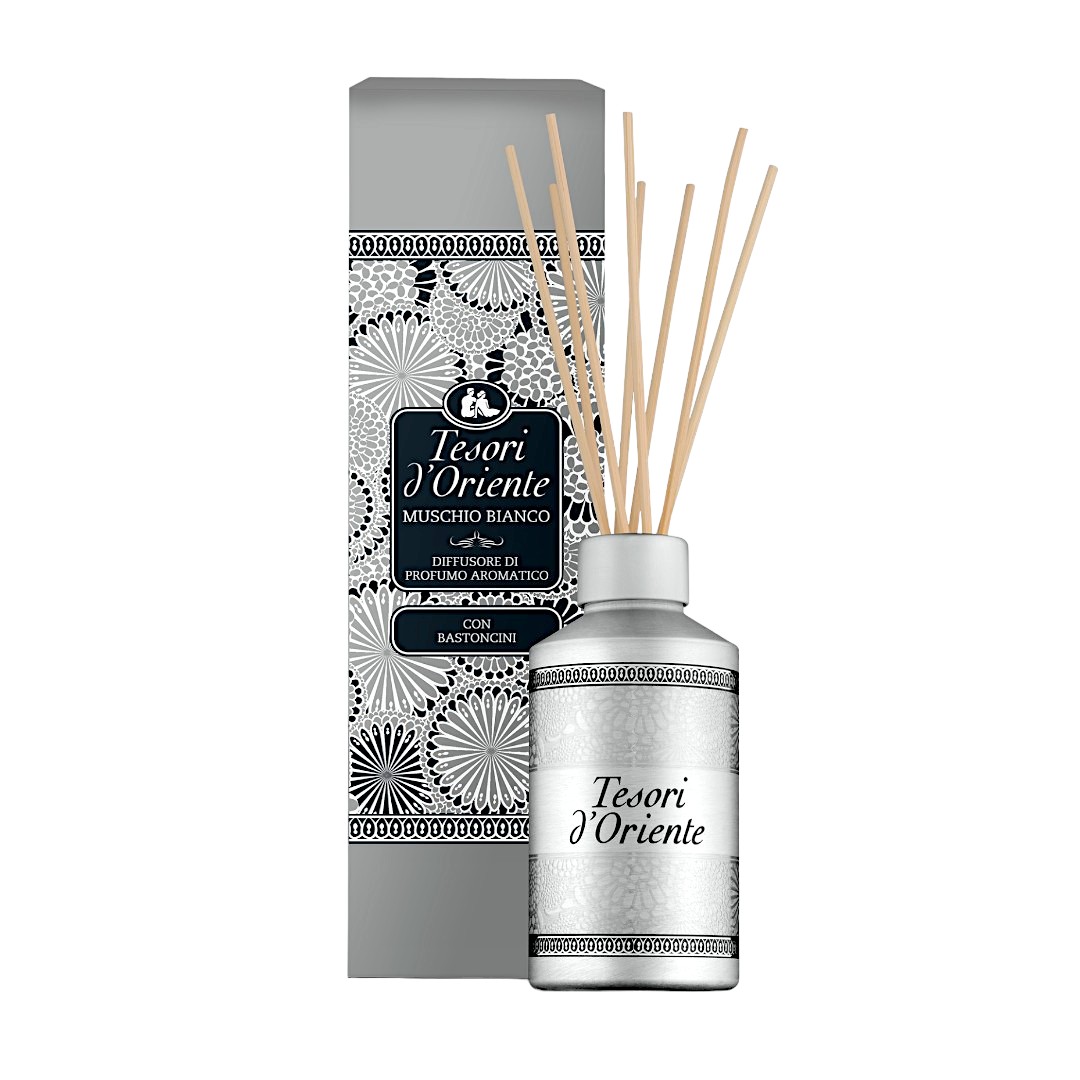 Tesori d'Oriente Diffusore con bastoncini Muschio Bianco