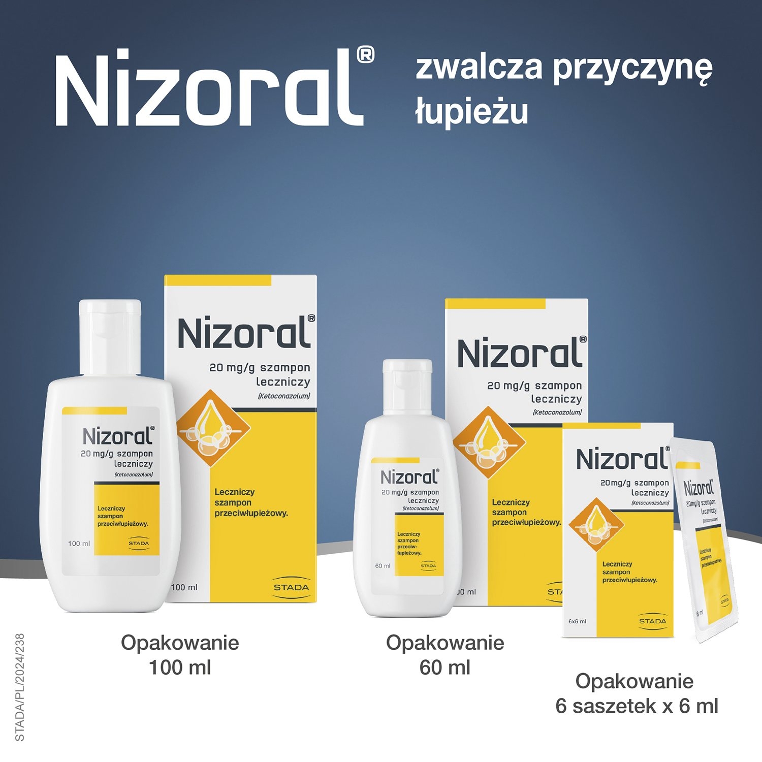 Nizoral 20 mg/g szampon leczniczy, 60 ml 