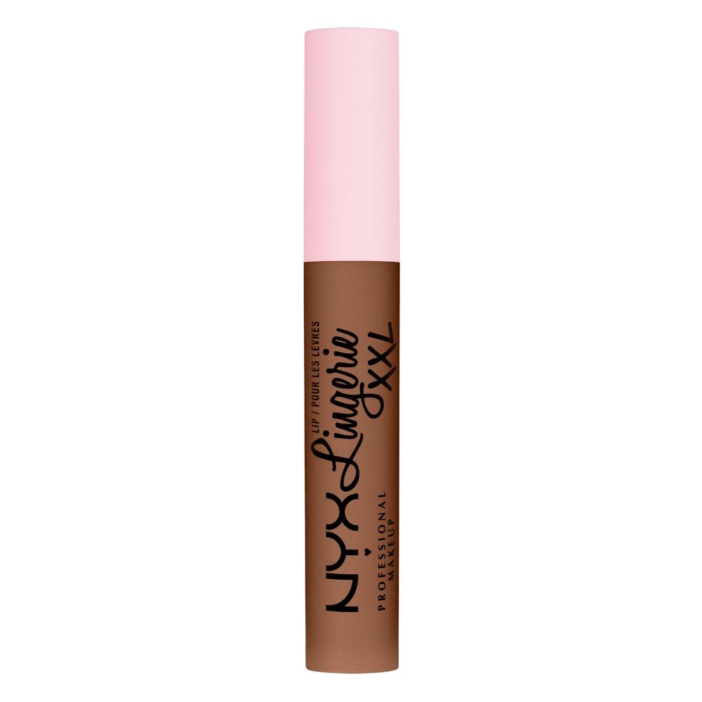Жидкая помада NYX Professional Makeup Lip Lingerie XXL матовая, стойкая, оттенок Hot Caramelo