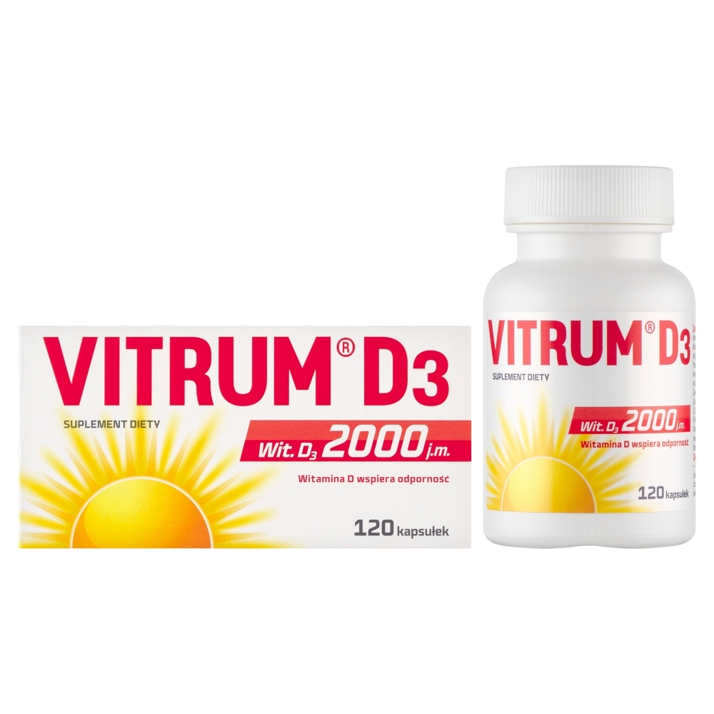 Vitrum D3 2000 Kapsułki, 120 szt.