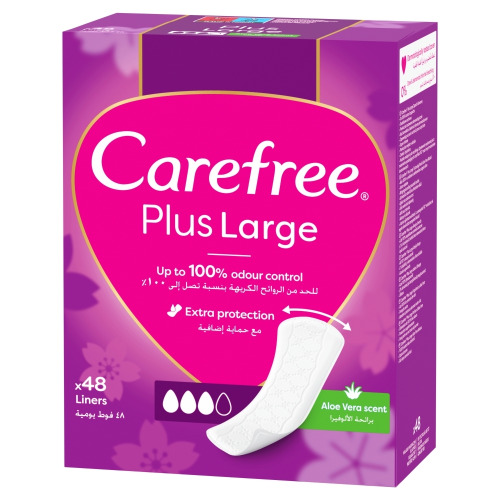 Carefree Plus Large Aloe Wkładki Higieniczne