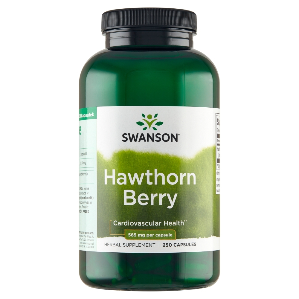 Swanson Głóg Owoce 565 mg Kapsułki