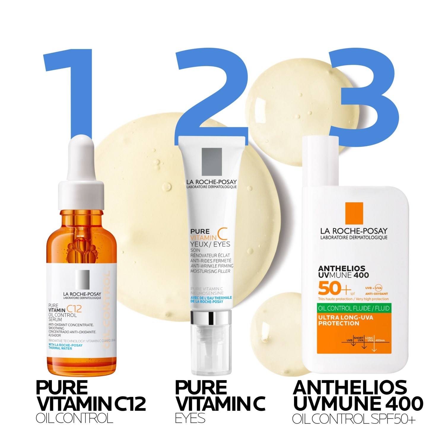 La Roche-Posay Pure Vitamin C Nawilżający i ujędrniający krem pod oczy