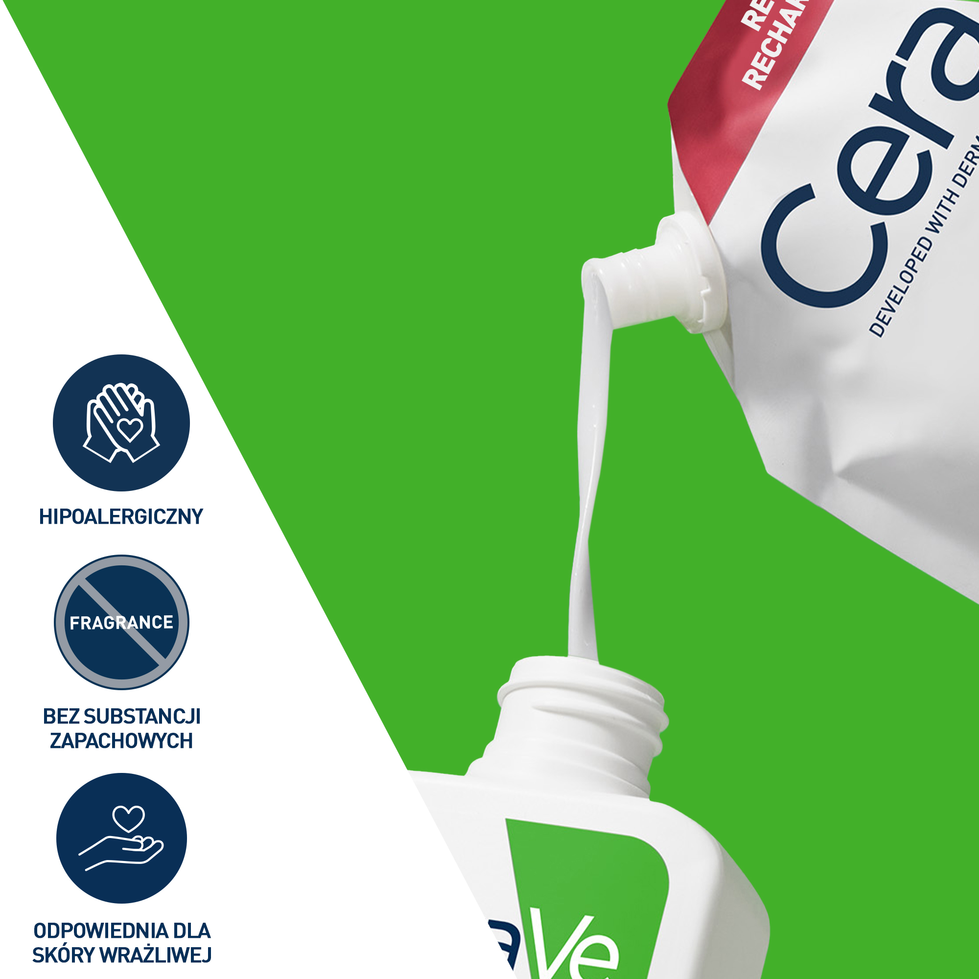 CeraVe Nawilżająca emulsja do mycia twarzy Refill, 473 ml