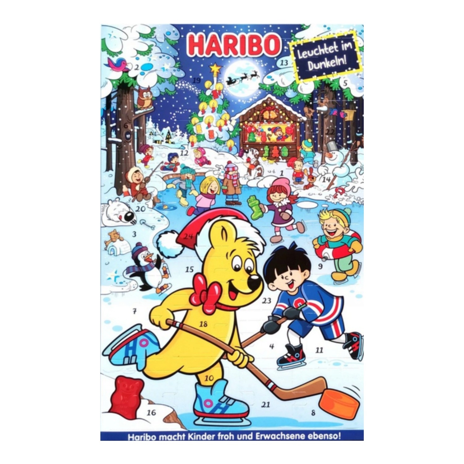 Адвент-календарь Haribo, большой набор мармелада, 300 г