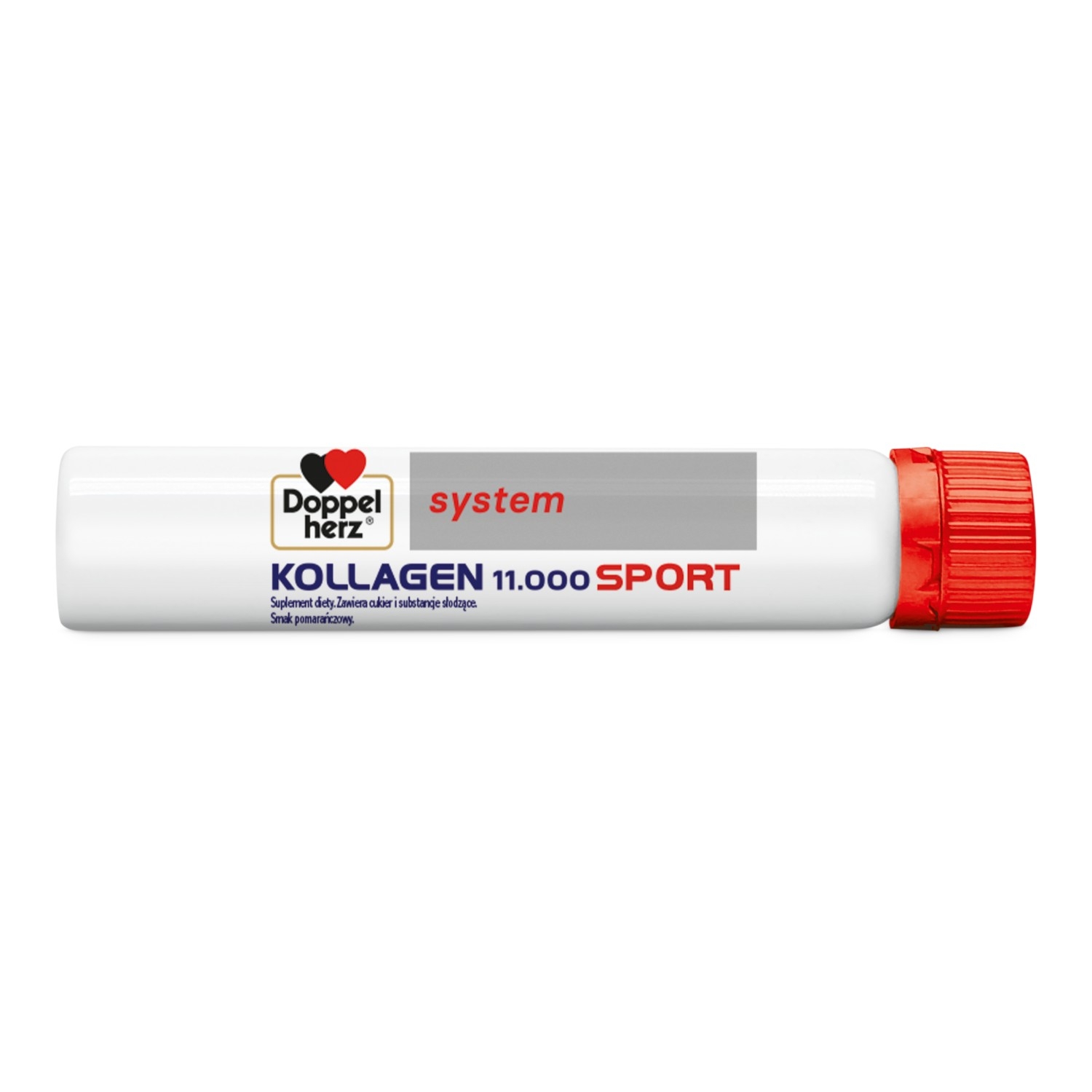 Doppelherz System Kollagen 11.000 Sport Kurkuma+Imbir Smak pomarańczowy Ampułki, 30 szt.