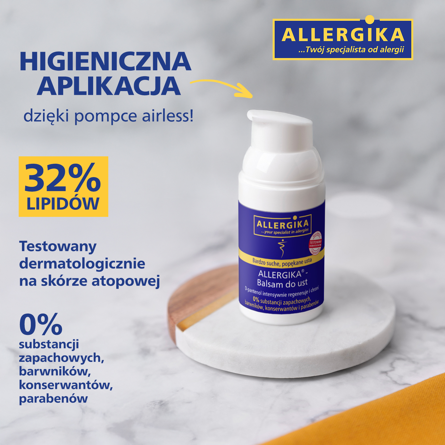 Allergika Balsam do ust, 15 ml