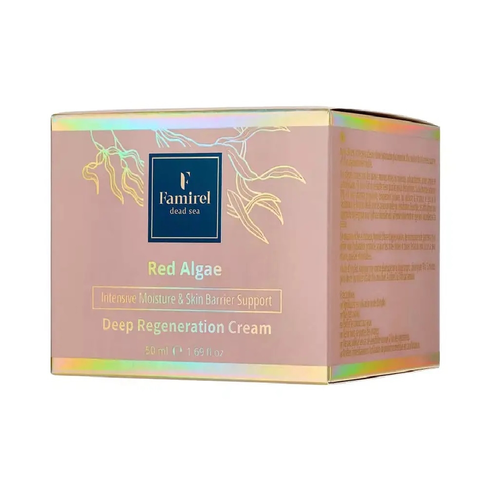 Крем для лица Famirel Red Algae Deep Regeneration Cream восстанавливающий, с красными водорослями, 50 мл
