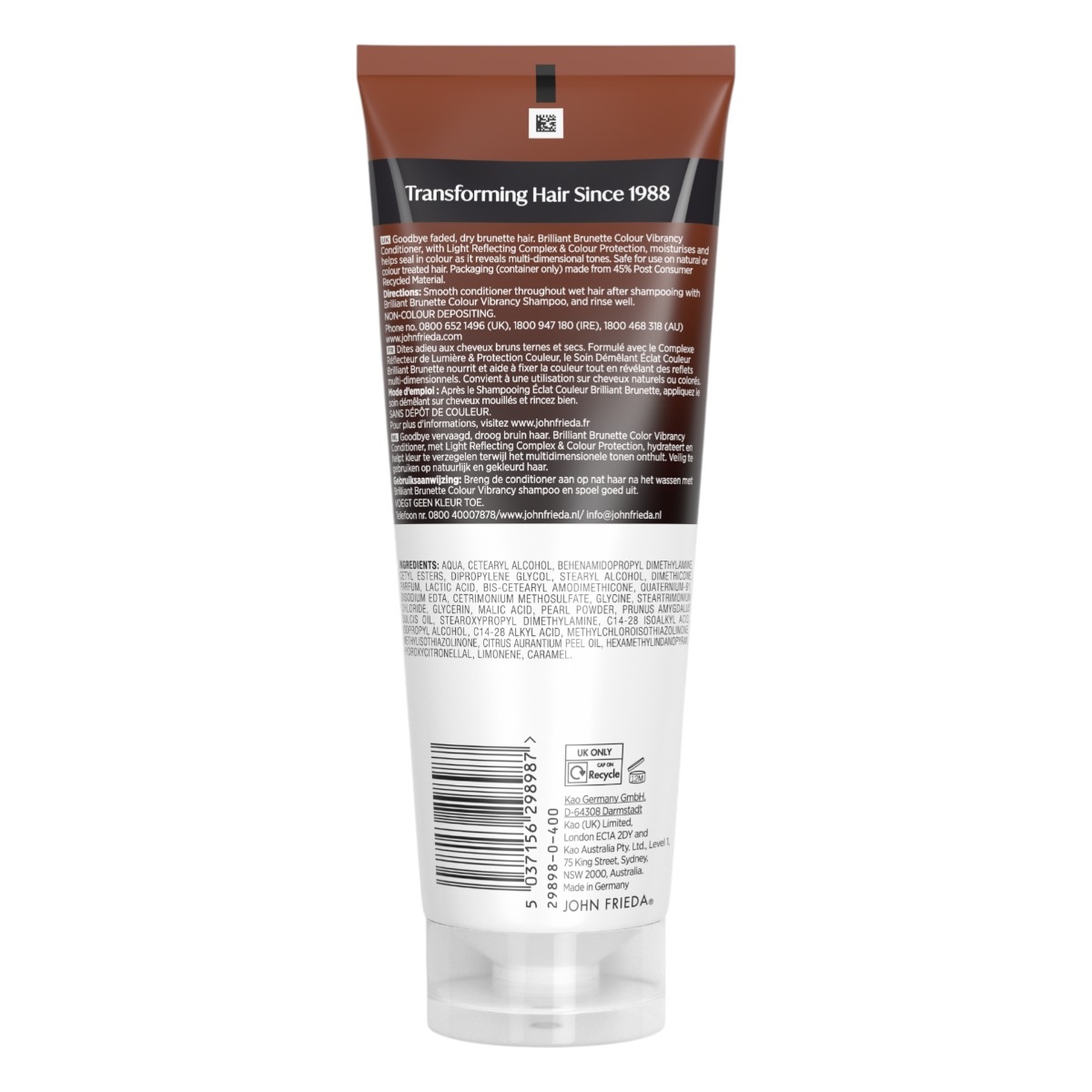 John Frieda Brilliant Brunette Odżywka do włosów brązowych