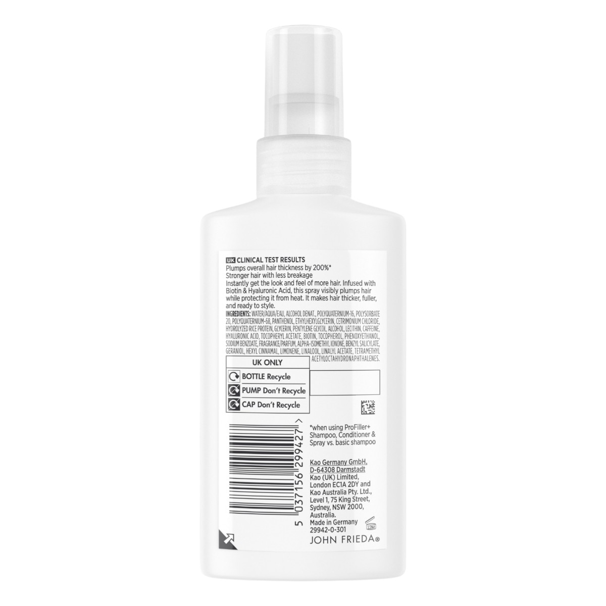 John Frieda ProFiller+ Spray zagęszczający włosy