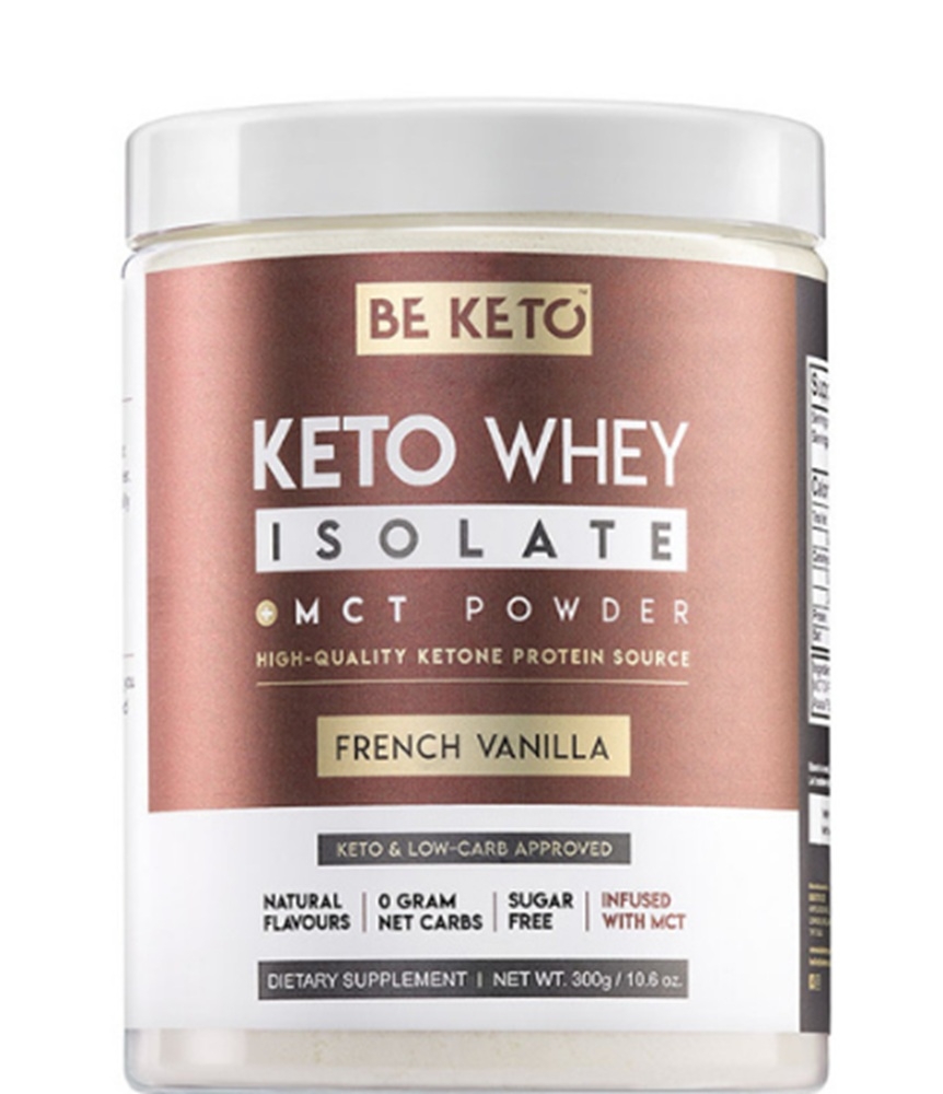 BeKeto Izolat Białka z MCT Smak Francuskiej Wanilii, proszek 300 g