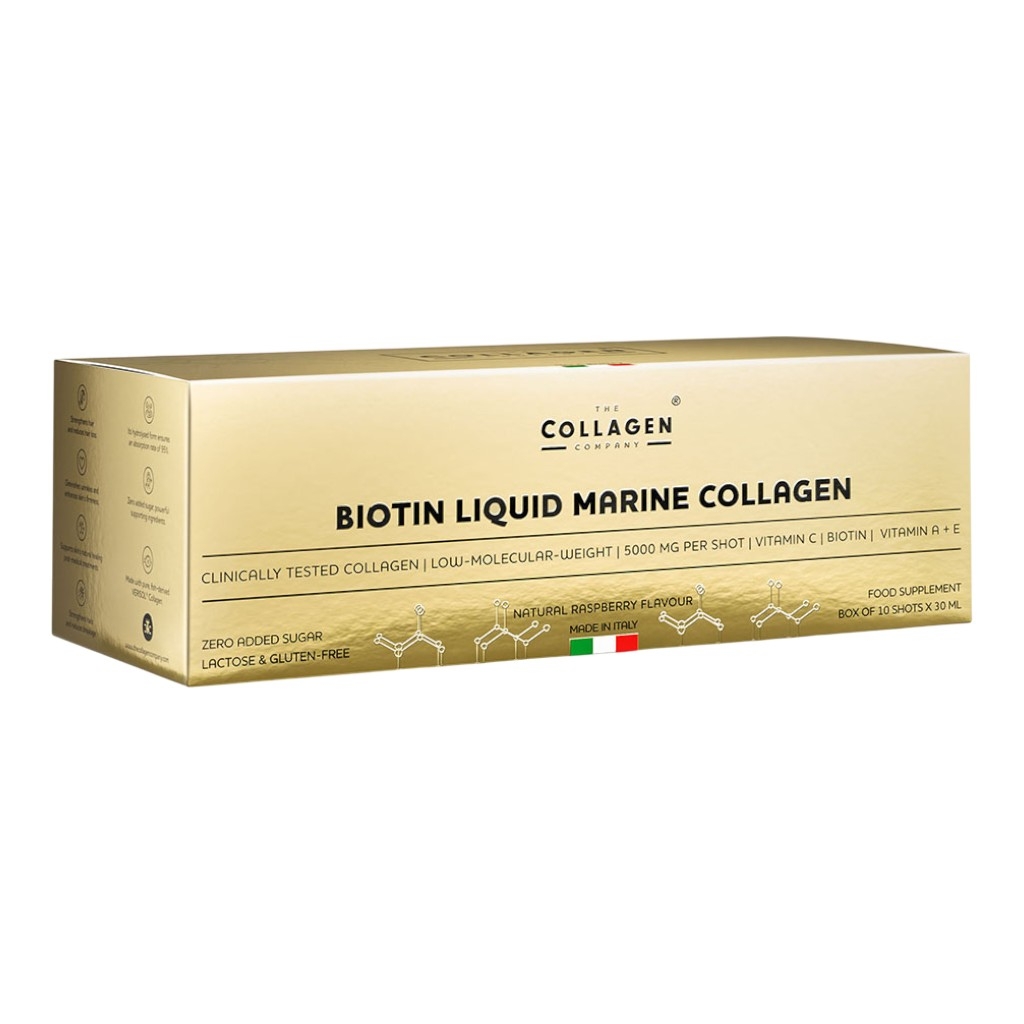 The Collagen Company Liquid Marine Collagen x Pure Biotin Gold Edition Płyn 10 but. x 30 ml