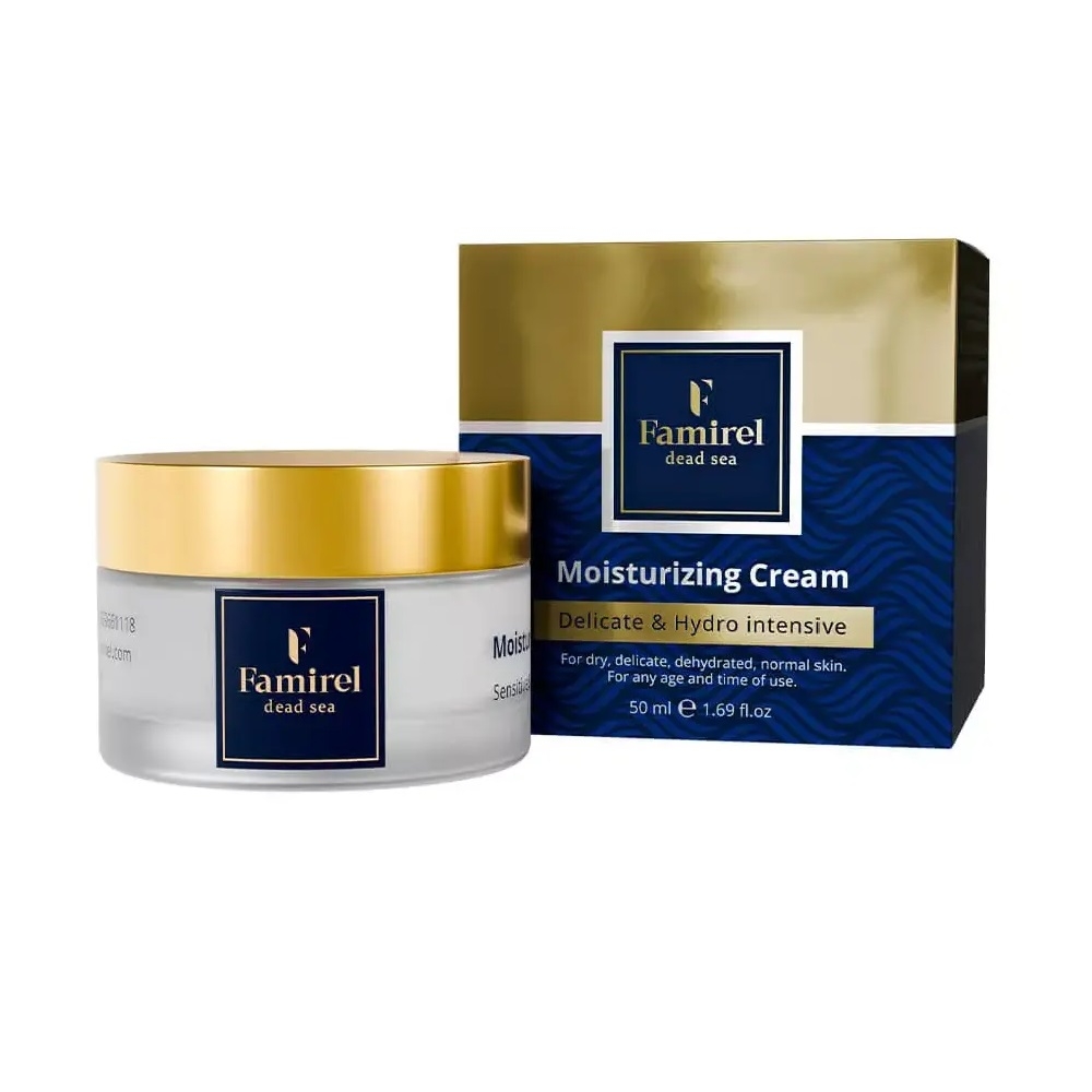 Крем для лица Famirel Delicate & Hydro Intensive Moisturizing Cream увлажняющий, с минералами Мёртвого моря, 50 мл