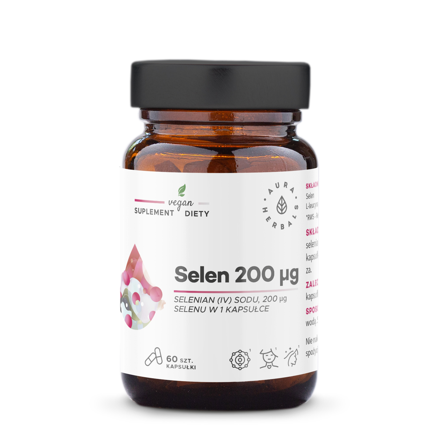 Aura Herbals Selen 200 mg Selenian (IV) Sodu Kapsułki