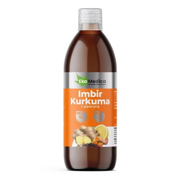 EkaMedica, Sok Imbir Kurkuma z Piperyną, 500 ml