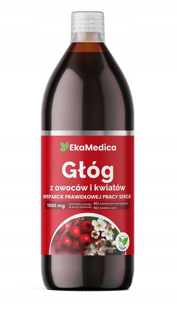 Ekamedica Głóg z Owoców i Kwiatów, płyn 1 L