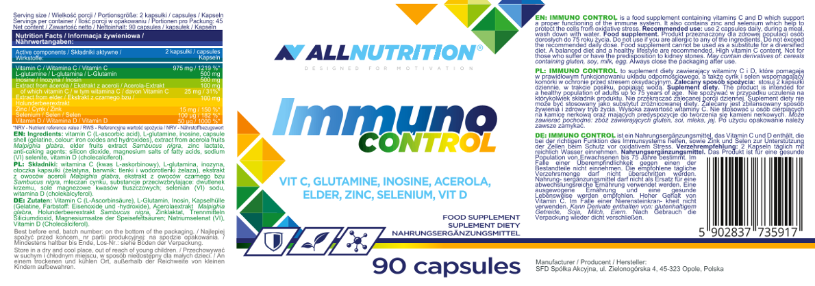 Allnutrition Immuno Control Kapsułki